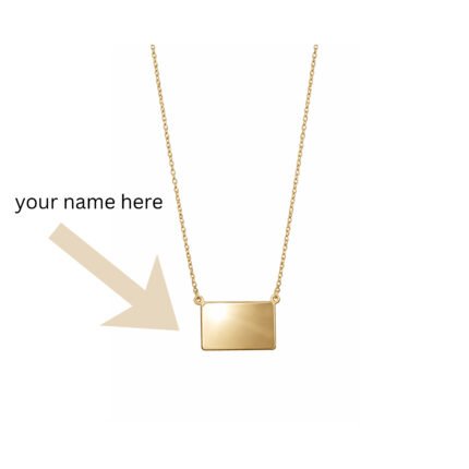 Custom Chain with Rectangle Dollar